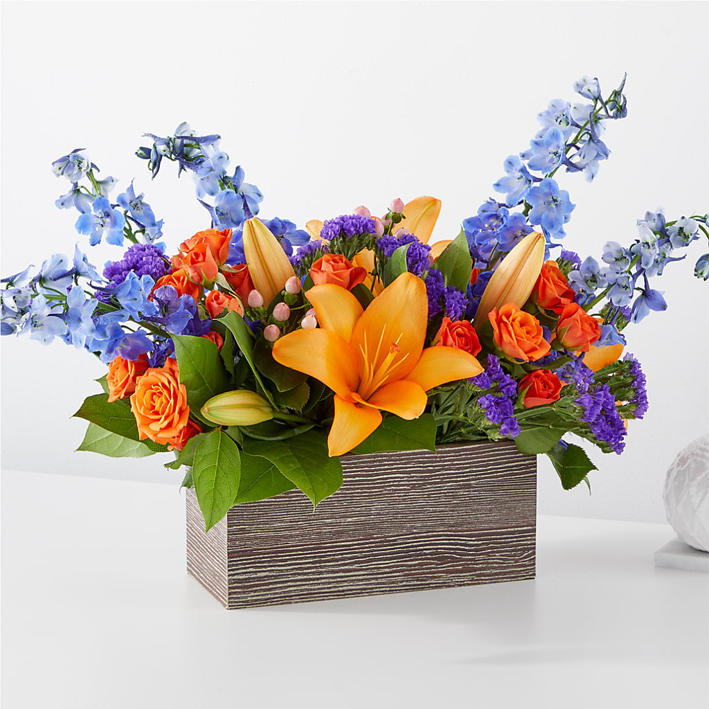 Radiant Citrus Box Bouquet – Newell Flower Shop Ltd., Kamloops BC