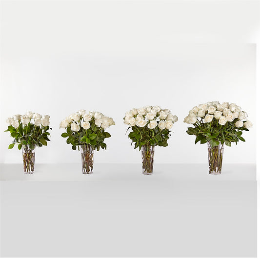 Long Stem White Rose Bouquet – Newell Flower Shop Ltd., Kamloops BC