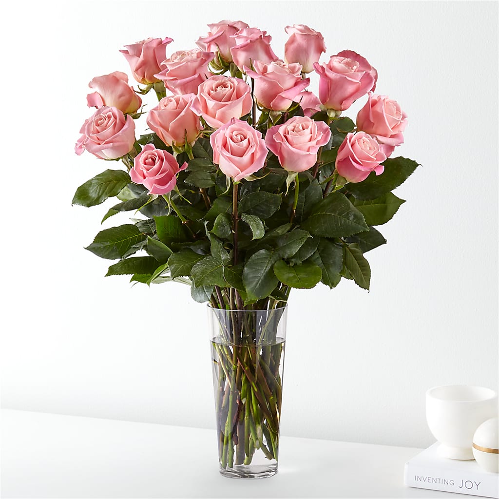 Long Stem Pink Rose Bouquet – Newell Flower Shop Ltd., Kamloops BC