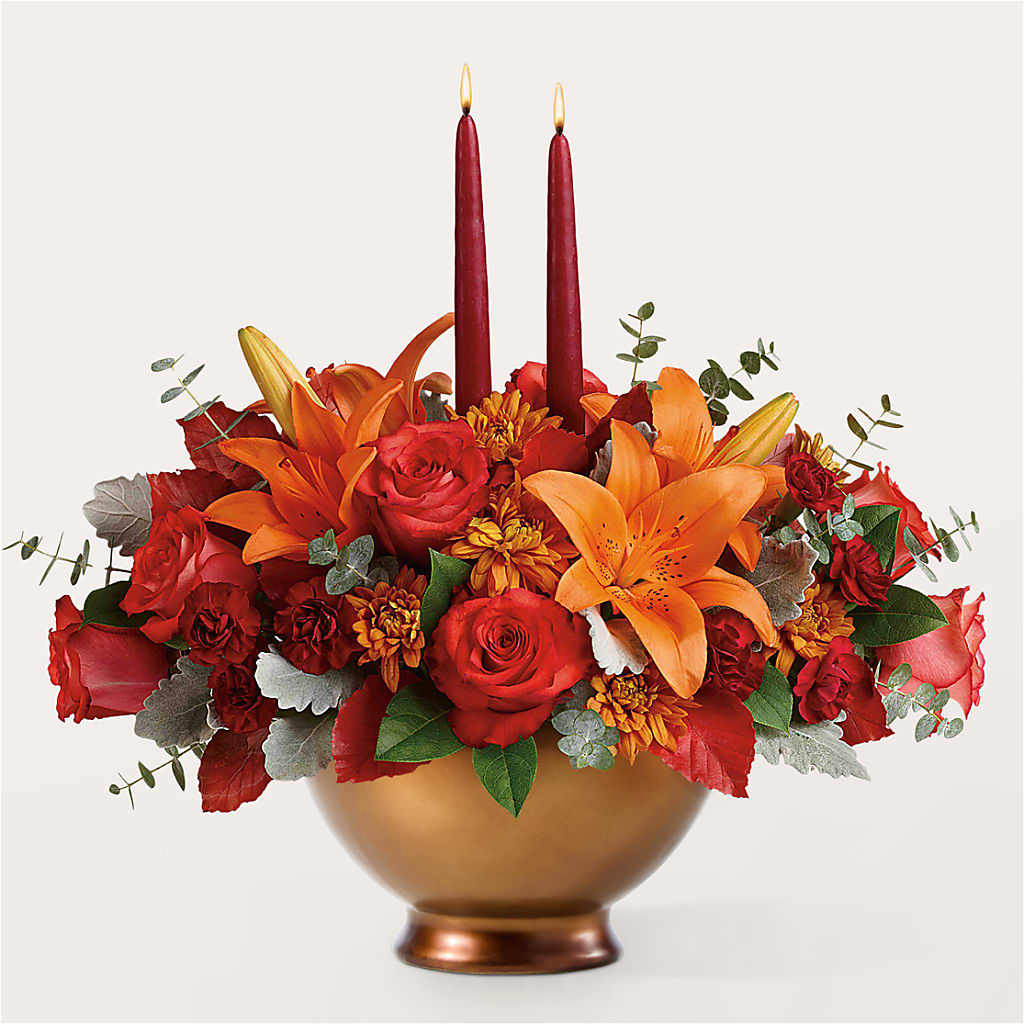 Fruits of Fall Centerpiece – Newell Flower Shop Ltd., Kamloops BC