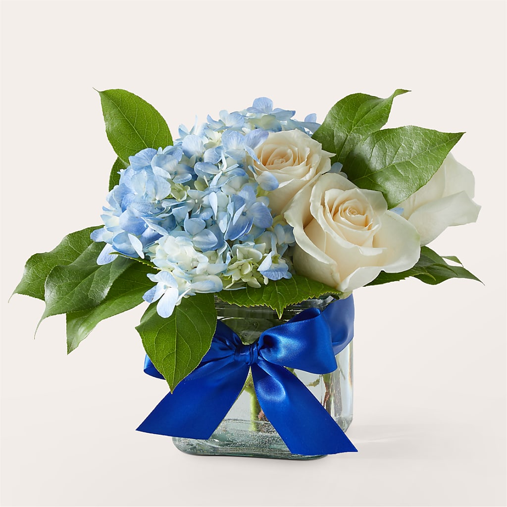 Sky Blue Delight Bouquet – Newell Flower Shop Ltd., Kamloops BC