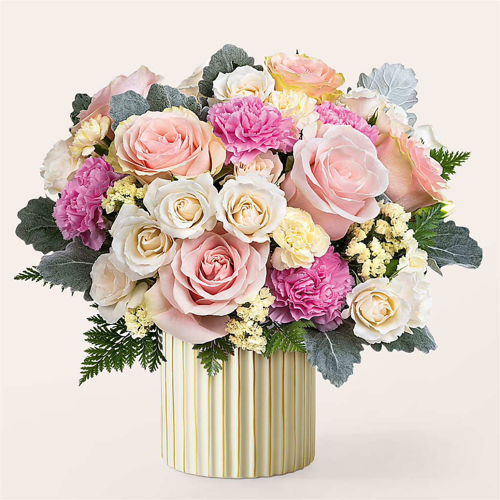 Blissful Moments Bouquet with Ivory Vase – Newell Flower Shop Ltd., Kamloops BC