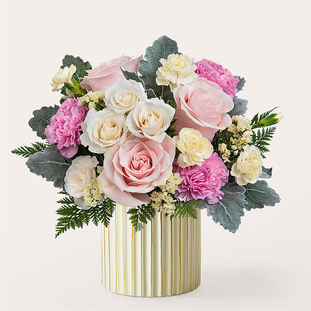 Blissful Moments Bouquet with Ivory Vase – Newell Flower Shop Ltd., Kamloops BC