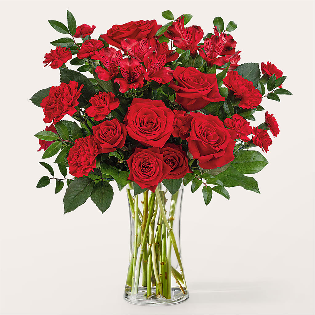 Brilliant Ruby Bouquet – Newell Flower Shop Ltd., Kamloops BC