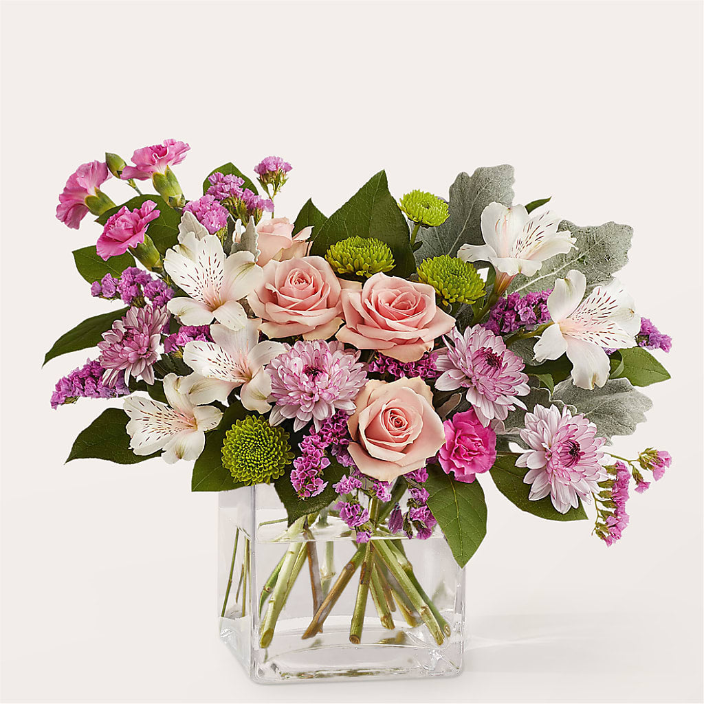 Pink Suede Bouquet – Newell Flower Shop Ltd., Kamloops BC