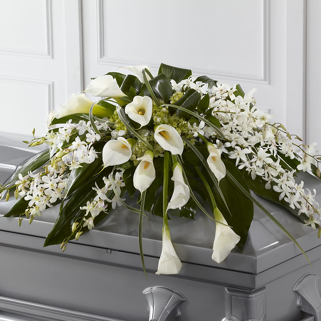 Angel Wings Casket Spray – Newell Flower Shop Ltd., Kamloops BC