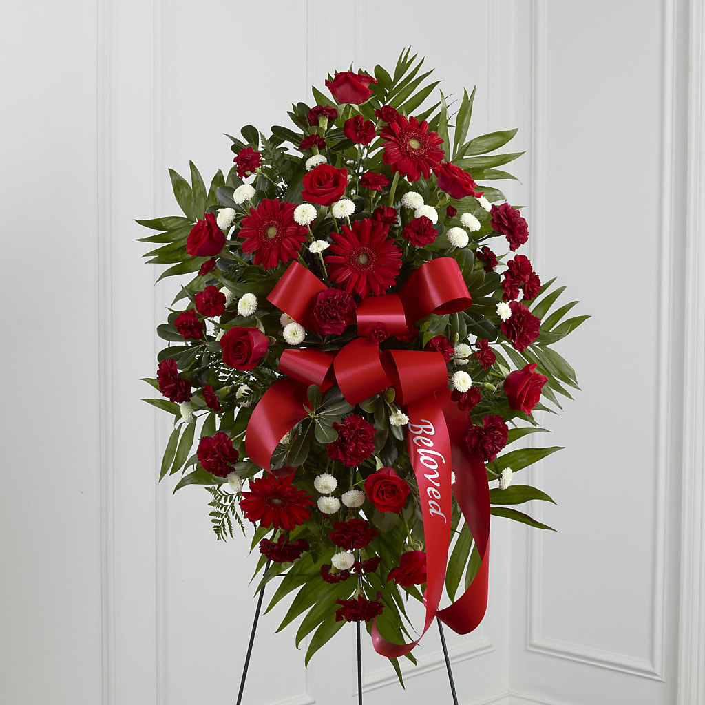 Treasured Memories Standing Spray – Newell Flower Shop Ltd., Kamloops BC