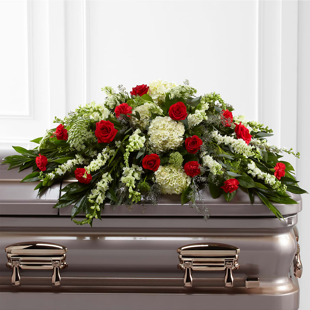 Sincerity Casket Spray – Newell Flower Shop Ltd., Kamloops BC