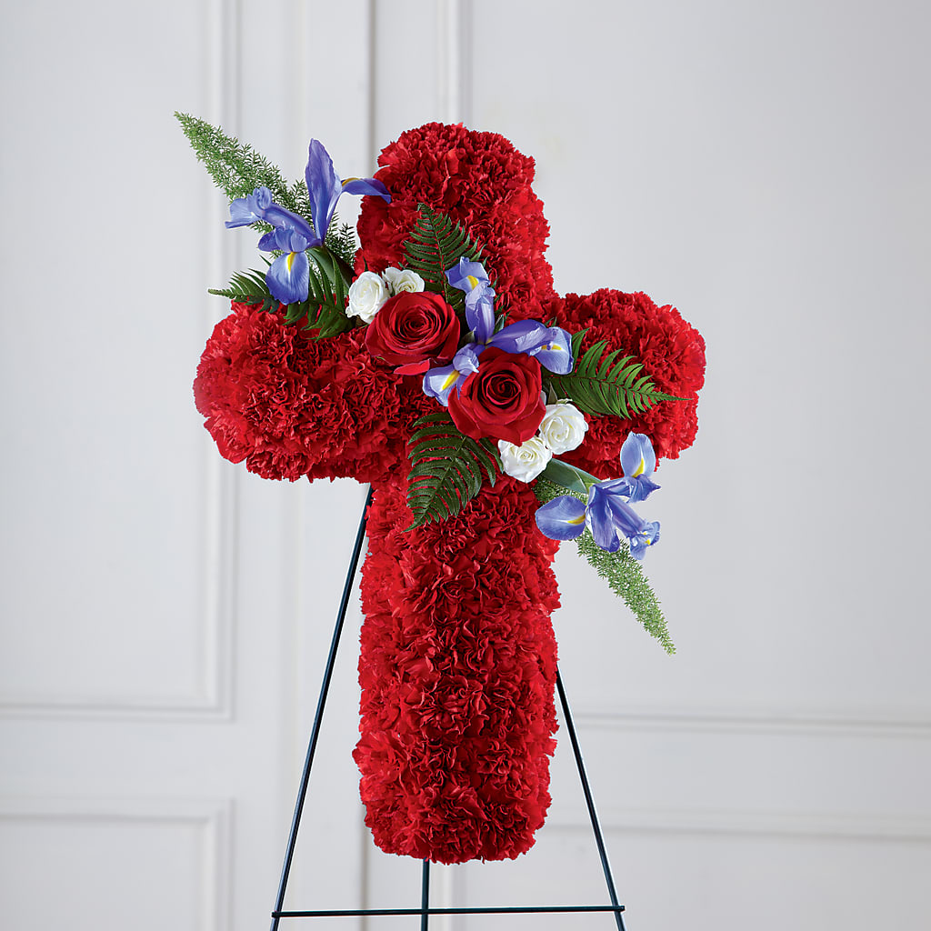 Faithful Hero Floral Cross – Newell Flower Shop Ltd., Kamloops BC