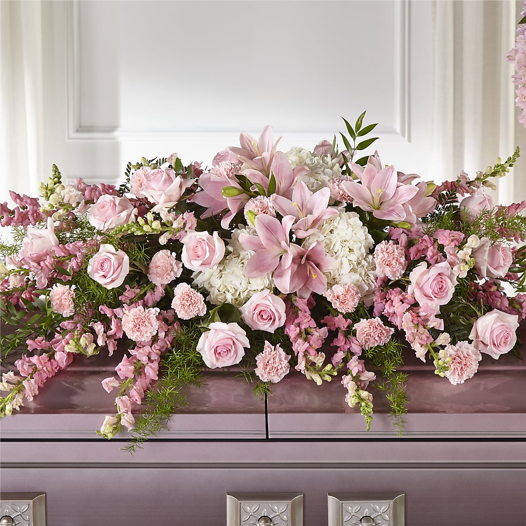 Life & Remembrance Casket Spray – Newell Flower Shop Ltd., Kamloops BC