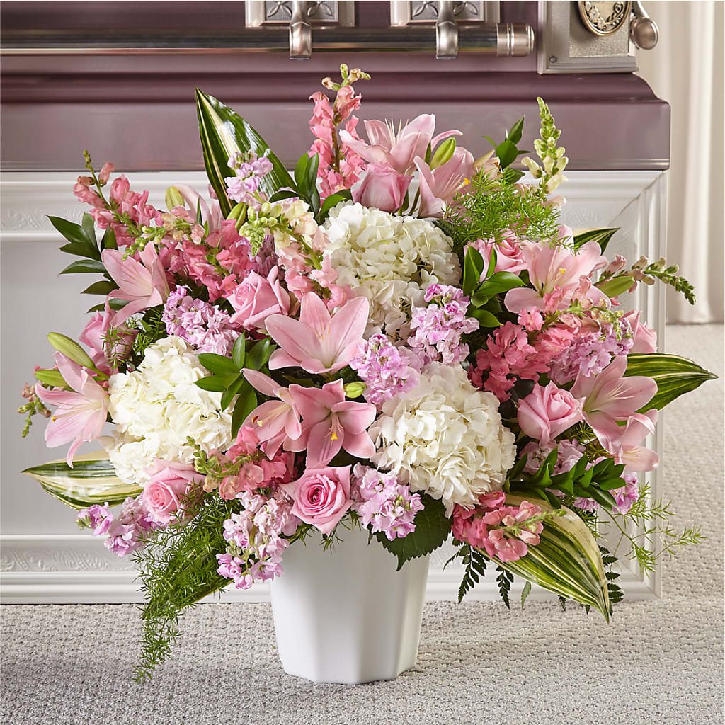 Simply Serene Floor Basket – Newell Flower Shop Ltd., Kamloops BC