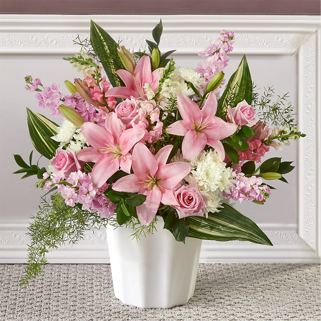Simply Serene Floor Basket – Newell Flower Shop Ltd., Kamloops BC