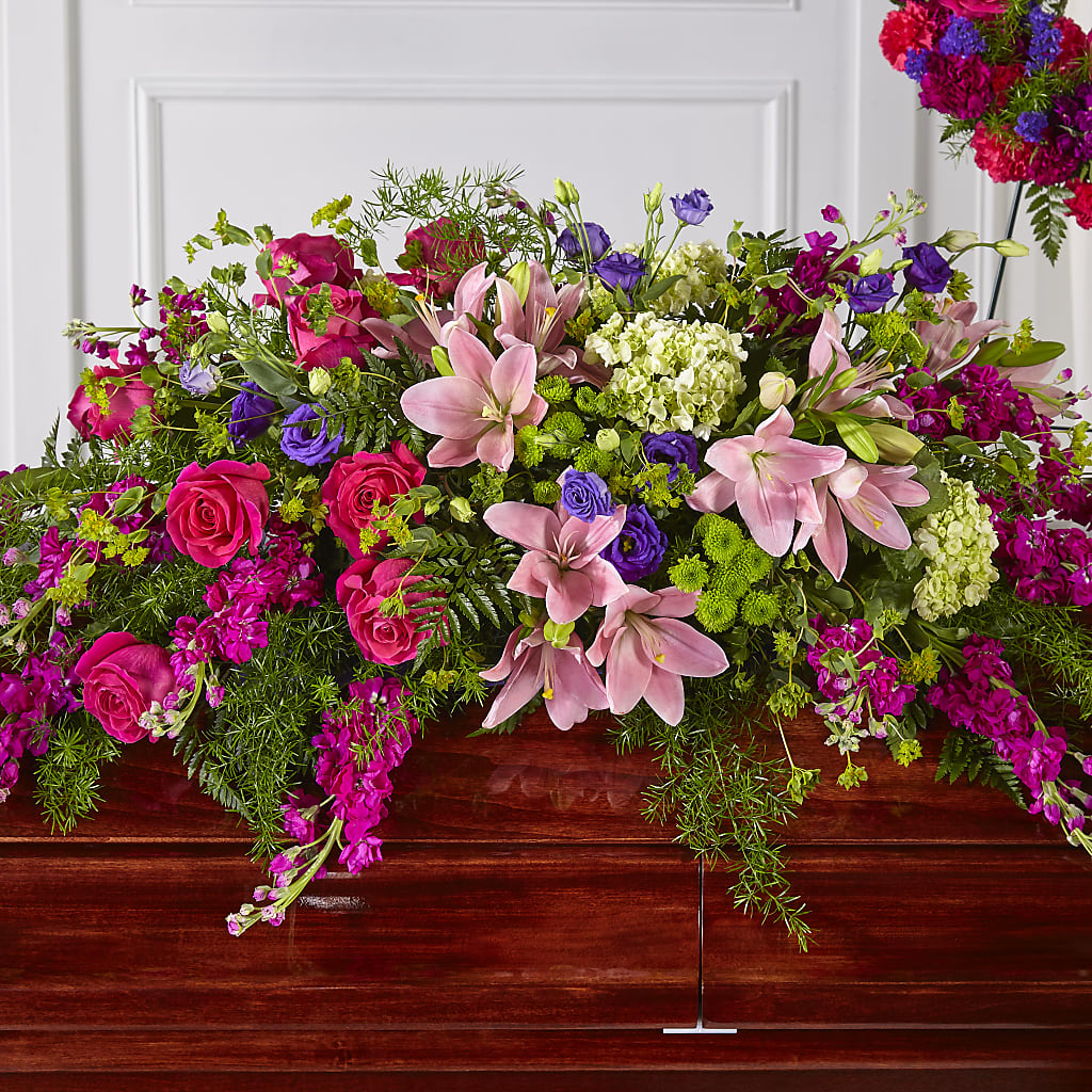 Radiant Tribute Casket Spray – Newell Flower Shop Ltd., Kamloops BC
