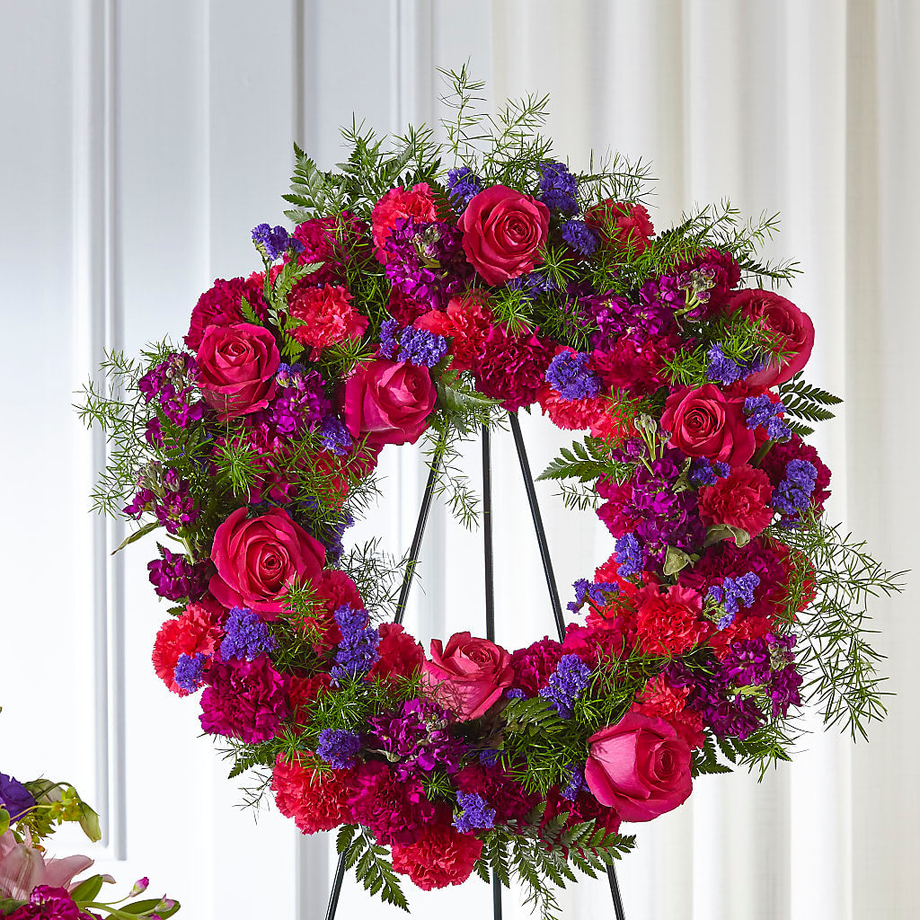 Calming Colors Wreath – Newell Flower Shop Ltd., Kamloops BC