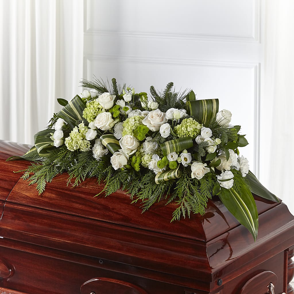 Hopeful Gesture Casket Spray – Newell Flower Shop Ltd., Kamloops BC