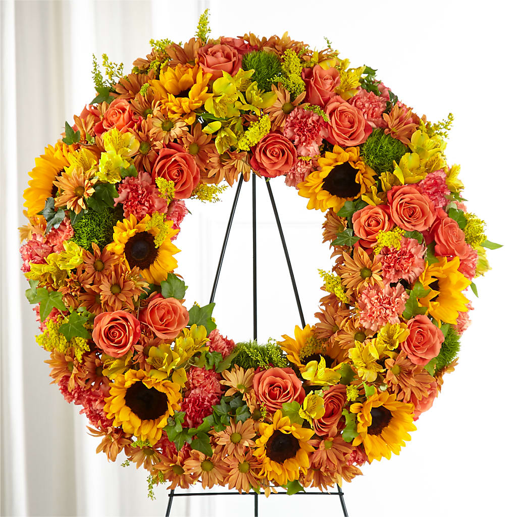 Autumnal Memories Wreath (Standard) – Newell Flower Shop Ltd., Kamloops BC