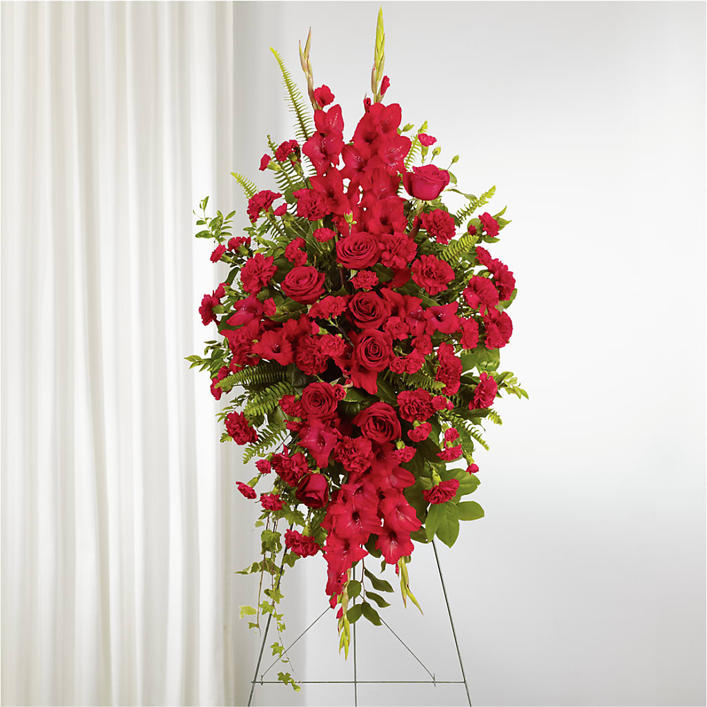 From the Heart Standing Spray – Newell Flower Shop Ltd., Kamloops BC