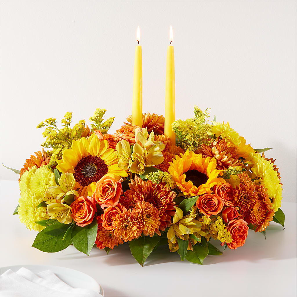 Autumn Harmony Centerpiece – Newell Flower Shop Ltd., Kamloops BC