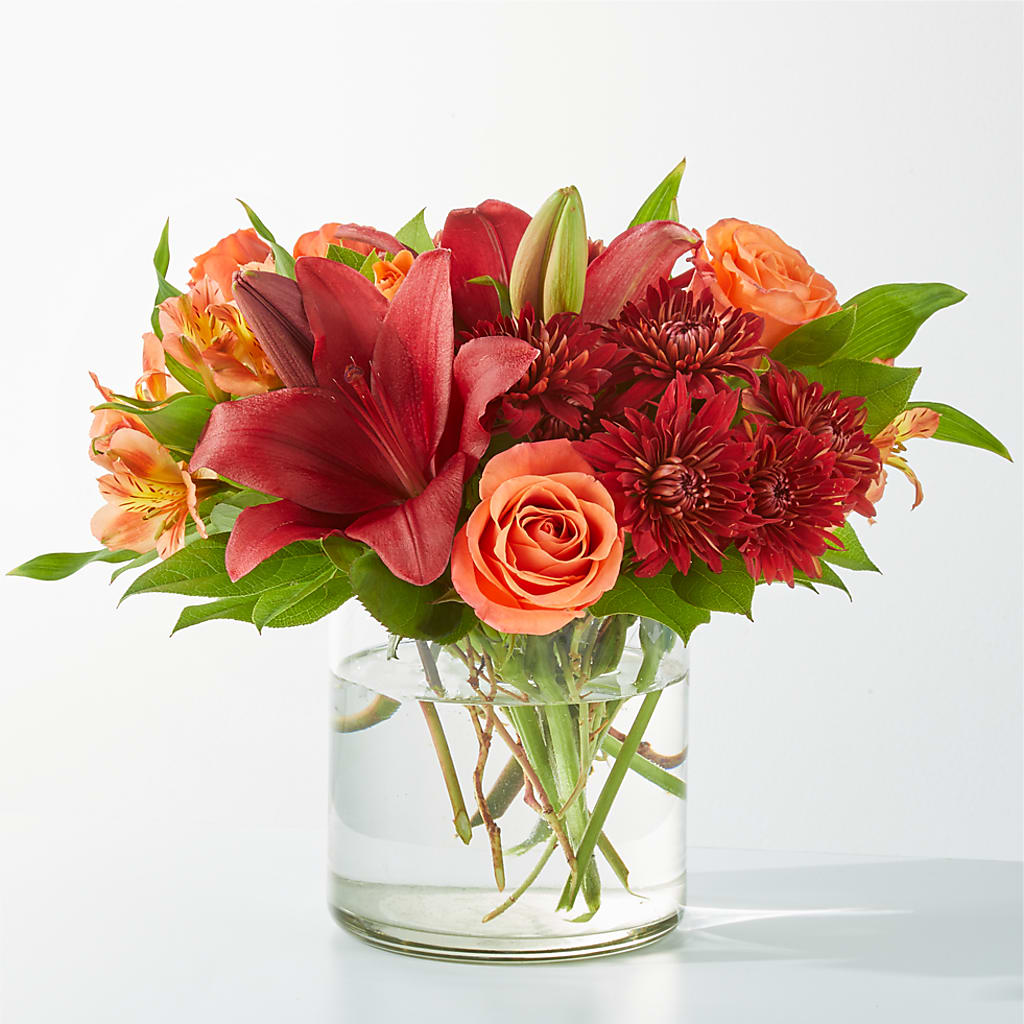 Crimson Leaves Bouquet – Newell Flower Shop Ltd., Kamloops BC