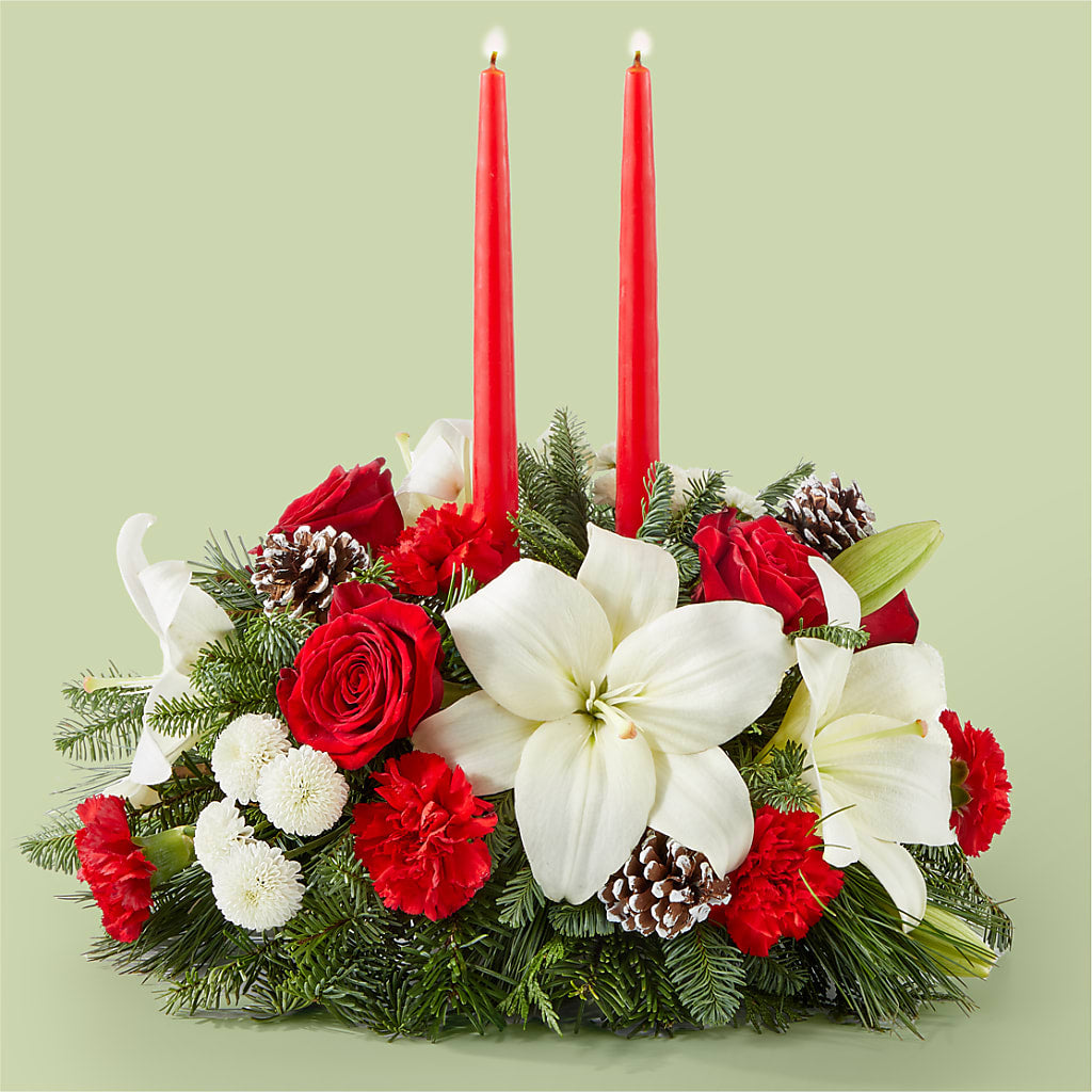 Seasonal Festivities Centerpiece – Newell Flower Shop Ltd., Kamloops BC