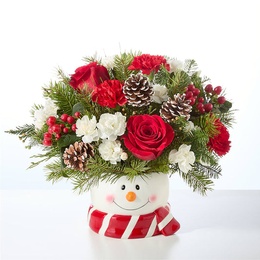 Jolly Snowman Bouquet –  Newell Flower Shop Ltd., Kamloops BC