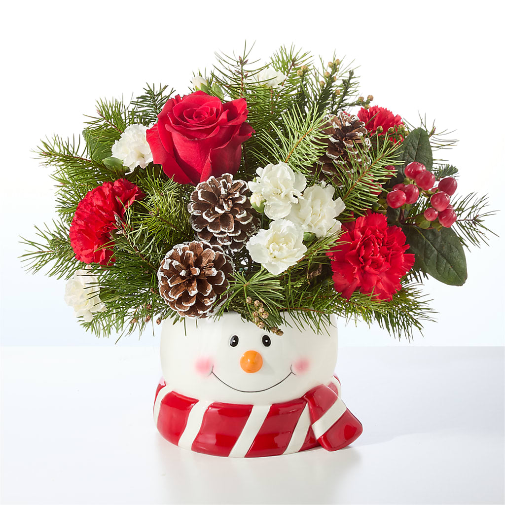 Jolly Snowman Bouquet –  Newell Flower Shop Ltd., Kamloops BC