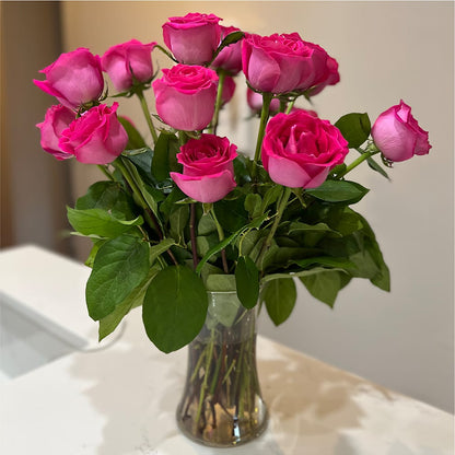 Long Stem Pink Rose Bouquet –  Newell Flower Shop Ltd., Kamloops BC