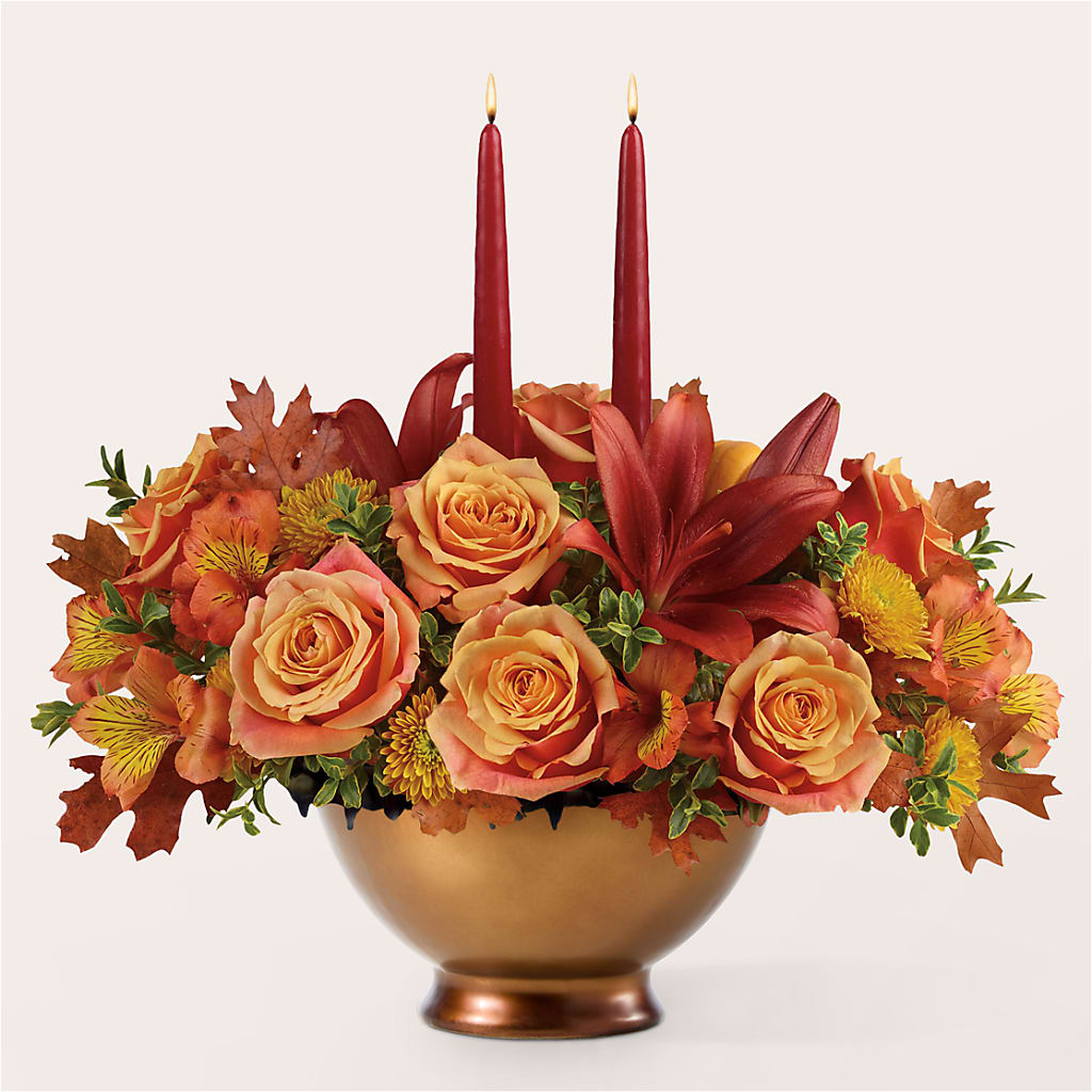 Harvest Table Centerpiece –  Newell Flower Shop Ltd., Kamloops BC