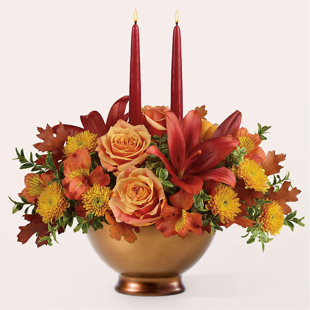 Harvest Table Centerpiece –  Newell Flower Shop Ltd., Kamloops BC