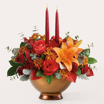 Fruits of Fall Centerpiece –  Newell Flower Shop Ltd., Kamloops BC