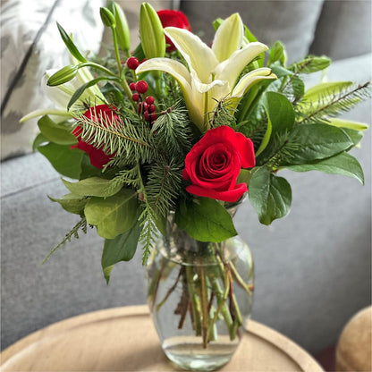 Sparkling Snowflakes Bouquet –  Newell Flower Shop Ltd., Kamloops BC