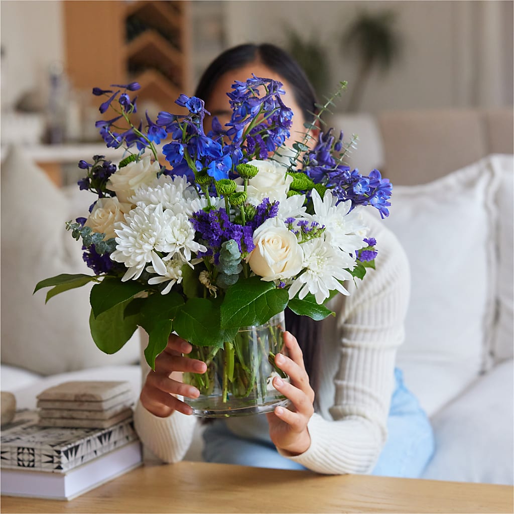 Cerulean Waves Bouquet –  Newell Flower Shop Ltd., Kamloops BC