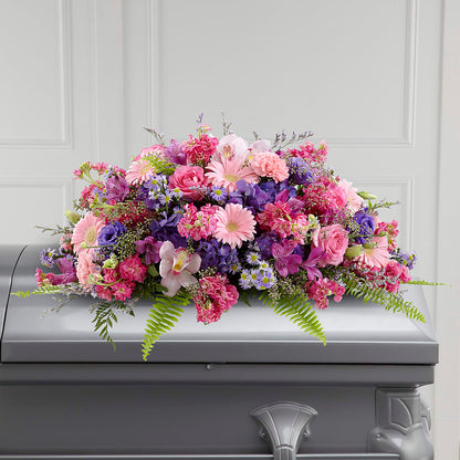 Glorious Garden Casket Spray –  Newell Flower Shop Ltd., Kamloops BC