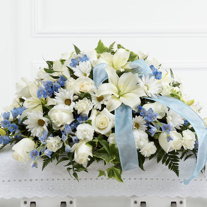Tender Treasure Casket Spray –  Newell Flower Shop Ltd., Kamloops BC