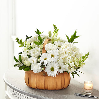 Pure Ivory Basket –  Newell Flower Shop Ltd., Kamloops BC