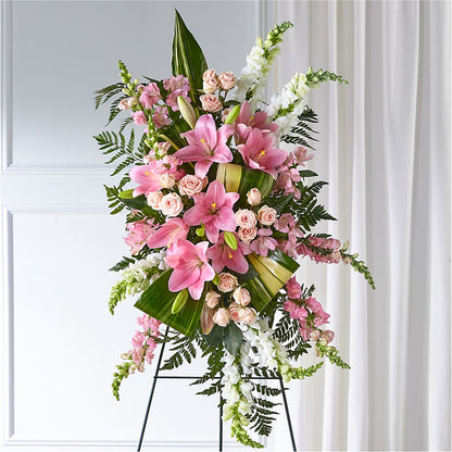 Elegant Embrace Standing Spray –  Newell Flower Shop Ltd., Kamloops BC
