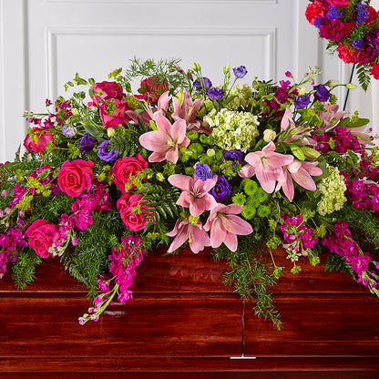 Radiant Tribute Casket Spray –  Newell Flower Shop Ltd., Kamloops BC