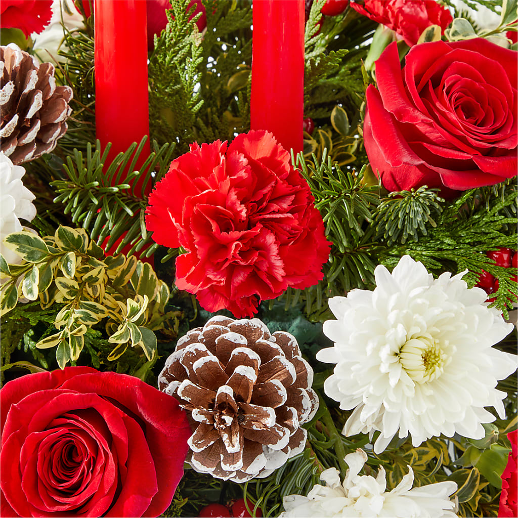 Holiday Soiree Centerpiece –  Newell Flower Shop Ltd., Kamloops BC