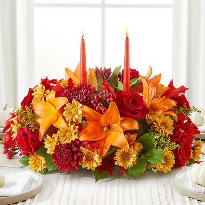 Autumn's Embrace Centerpiece –  Newell Flower Shop Ltd., Kamloops BC