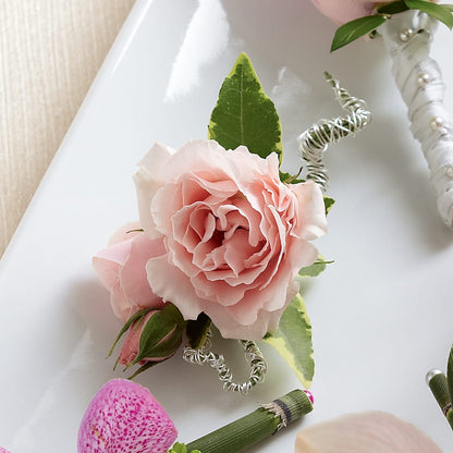Pink Spray Rose Boutonniere –  Newell Flower Shop Ltd., Kamloops BC