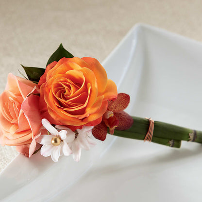 Sunset Dream Boutonniere –  Newell Flower Shop Ltd., Kamloops BC