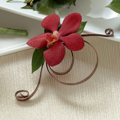 Red Mokara Boutonniere –  Newell Flower Shop Ltd., Kamloops BC